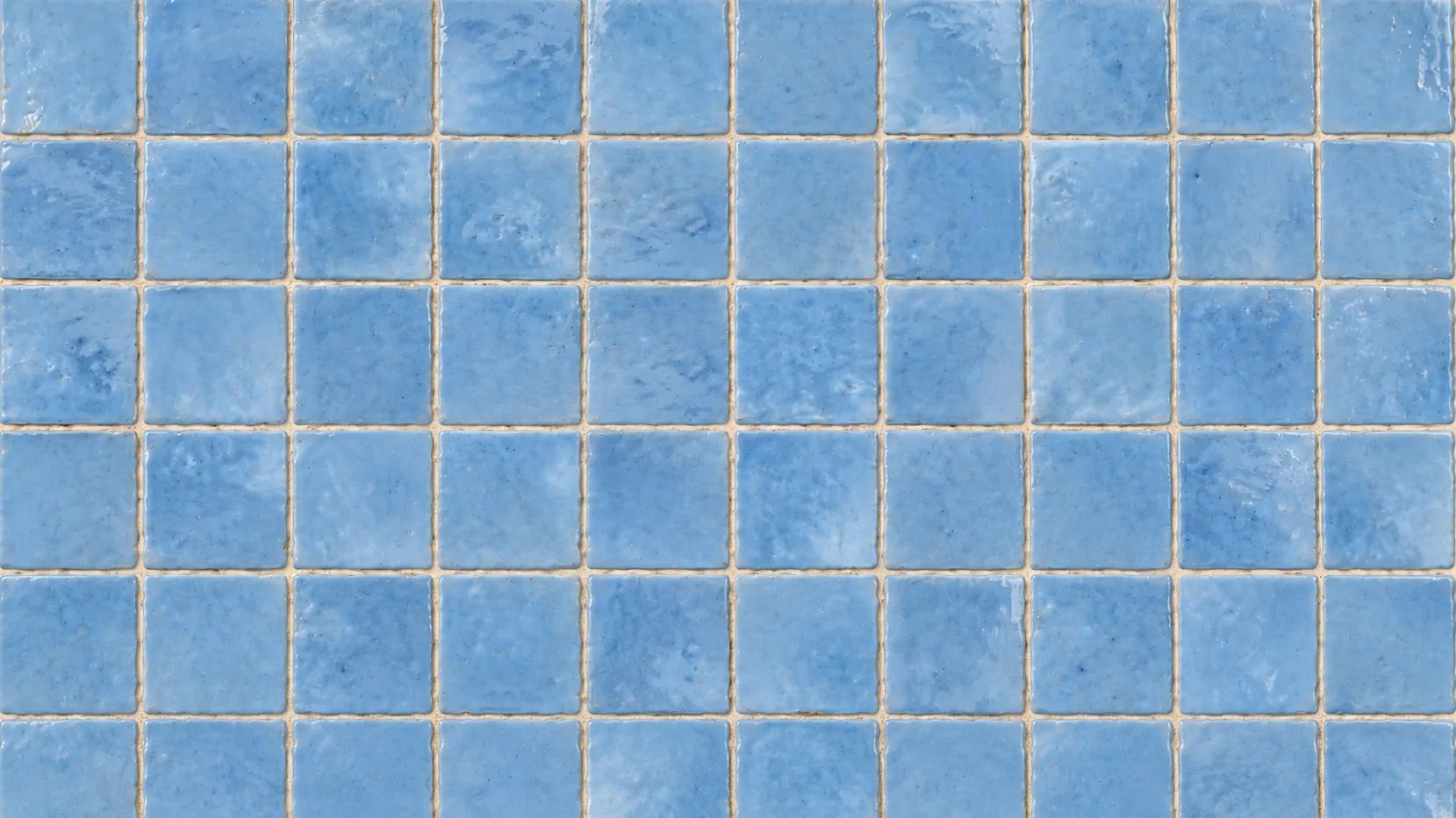 Paviment de rajola quadrada en blau cel